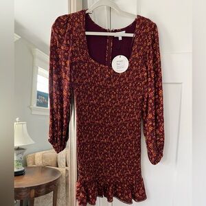 Ruched dress from Lost & Wander. Size S